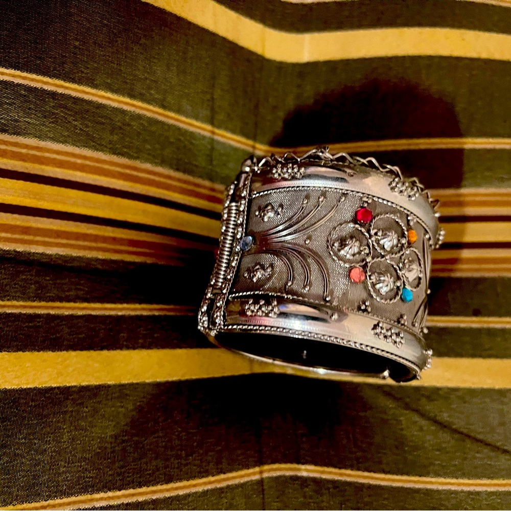 Armenian Precious stones, Silver Cuff or Bracelet